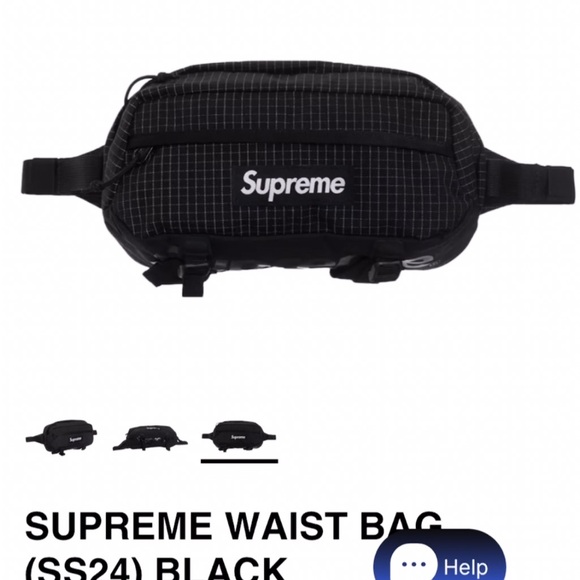 Black Supreme side bag - Picture 3 of 4